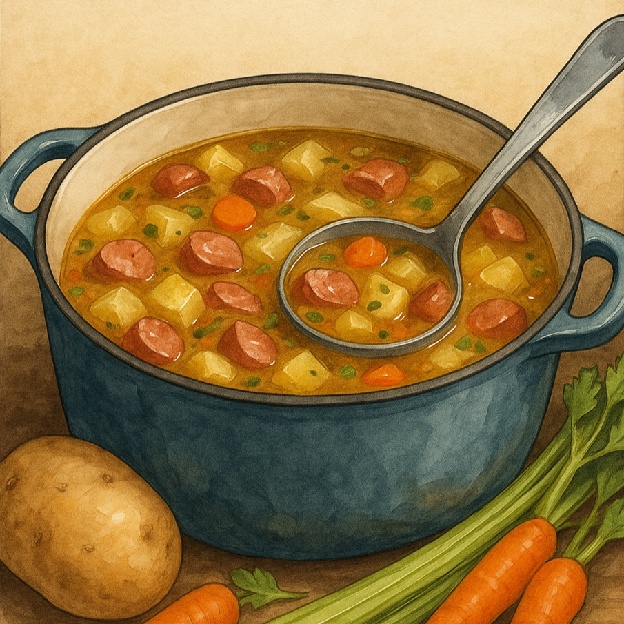 Autumn Harvest Potato Sausage Soup