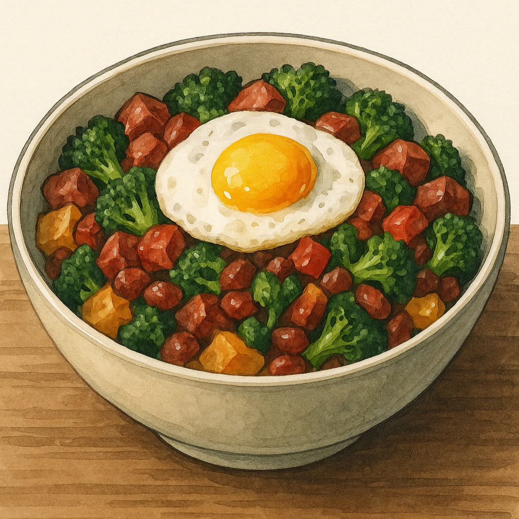 Early Riser Potato, Egg & Broccoli Bowl
