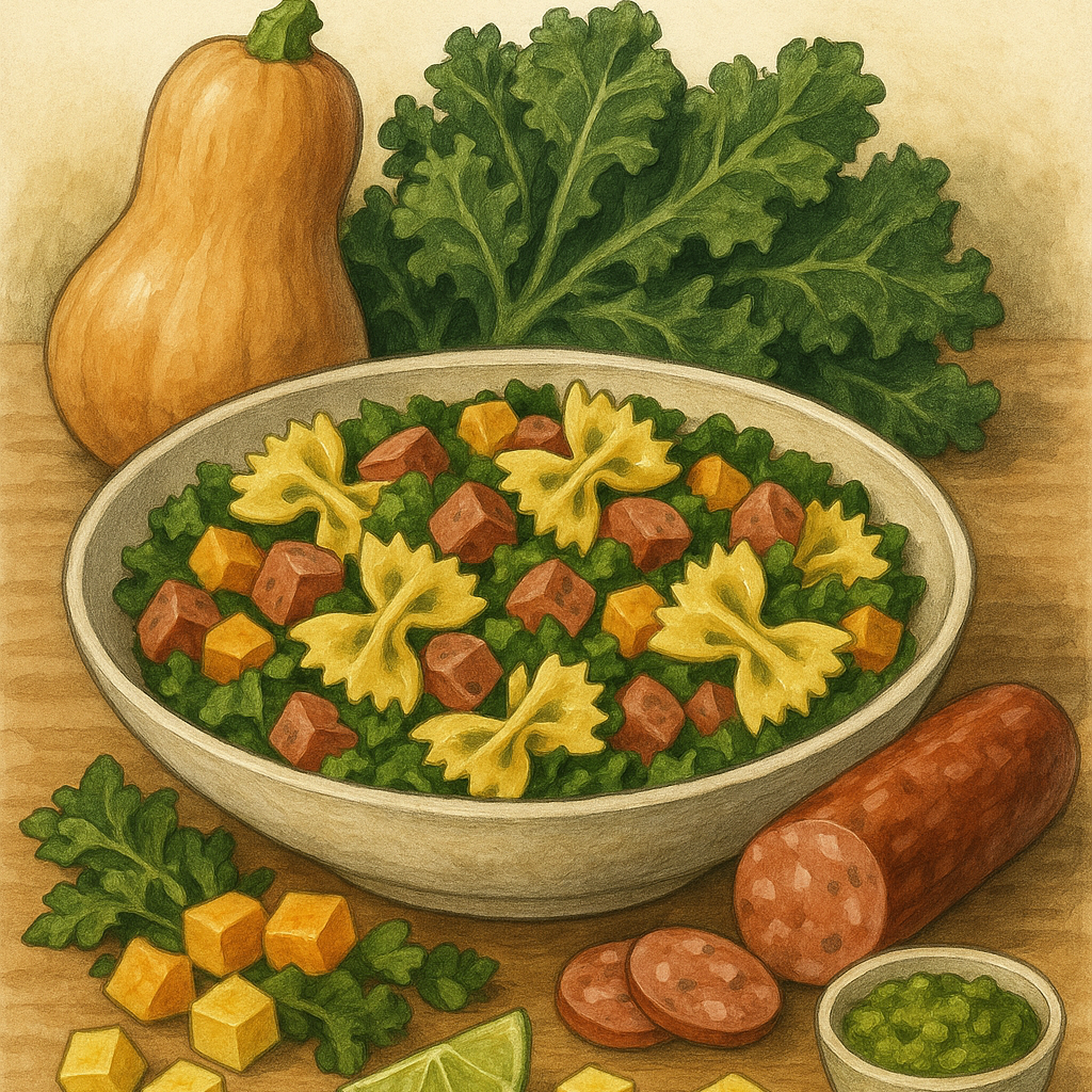 Harvest Butternut Pesto Pasta Bowl