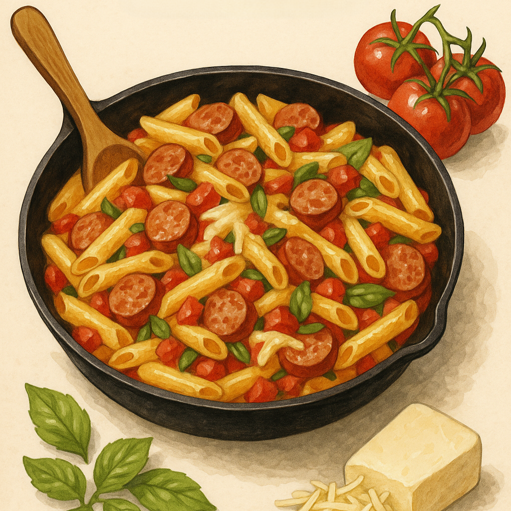 Tuscan Ziti Skillet