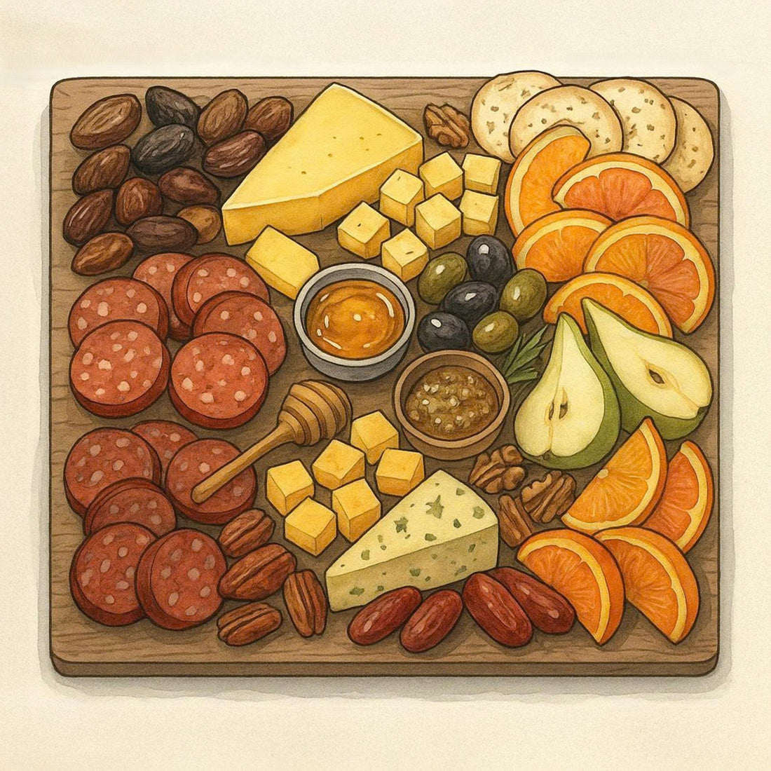 Winter Hearth Charcuterie Board