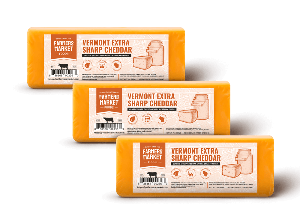 Vermont Extra Sharp Cheddar 3-Pack