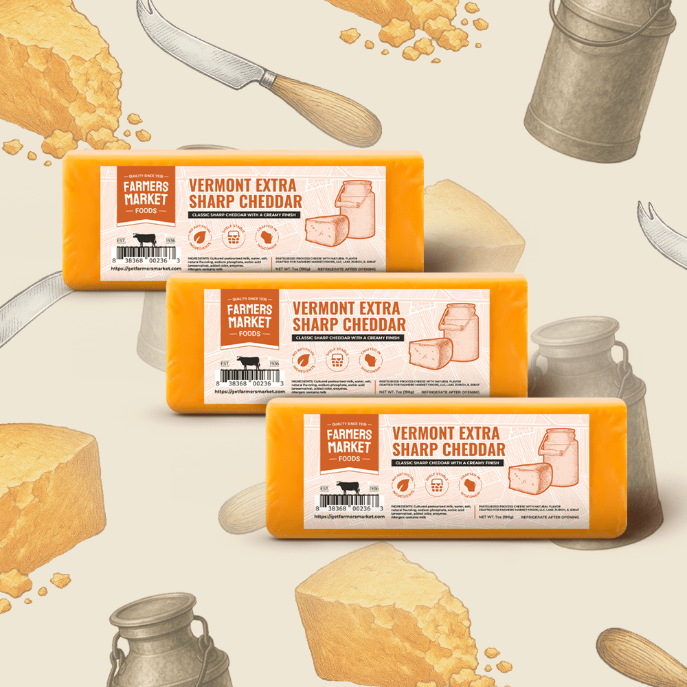 Vermont Extra Sharp Cheddar 3-Pack