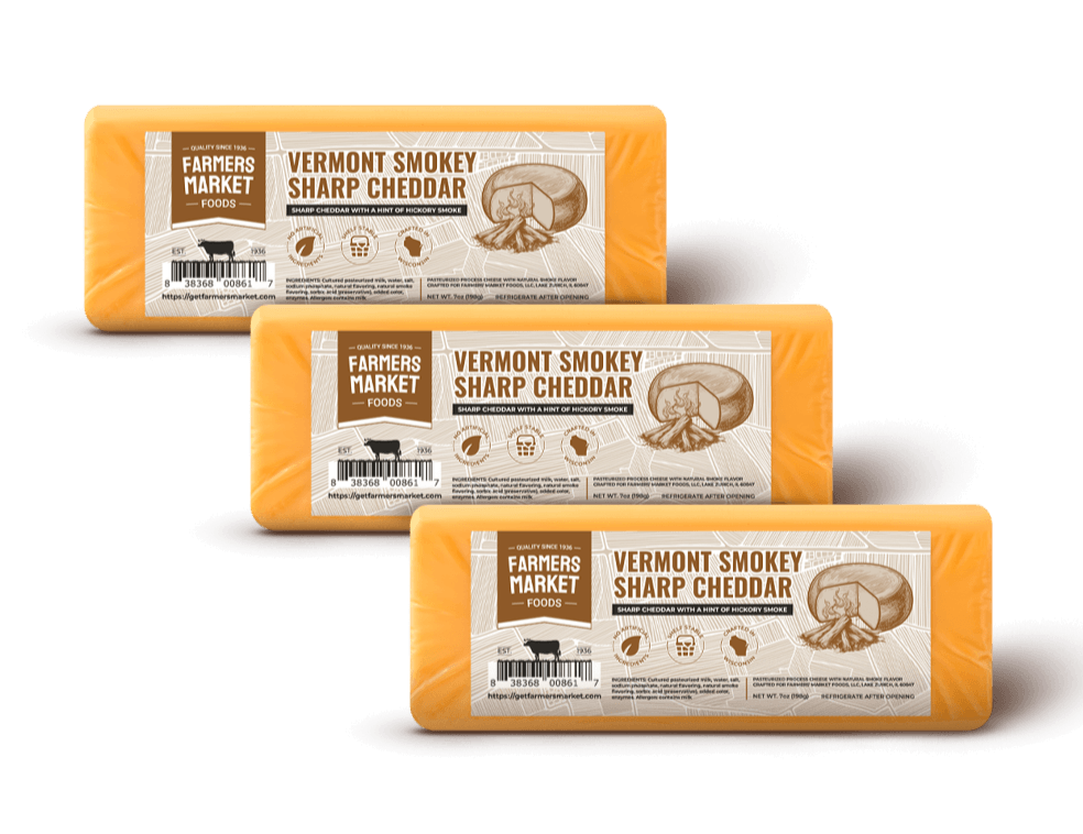 Vermont Smokey Sharp Cheddar 3-Pack