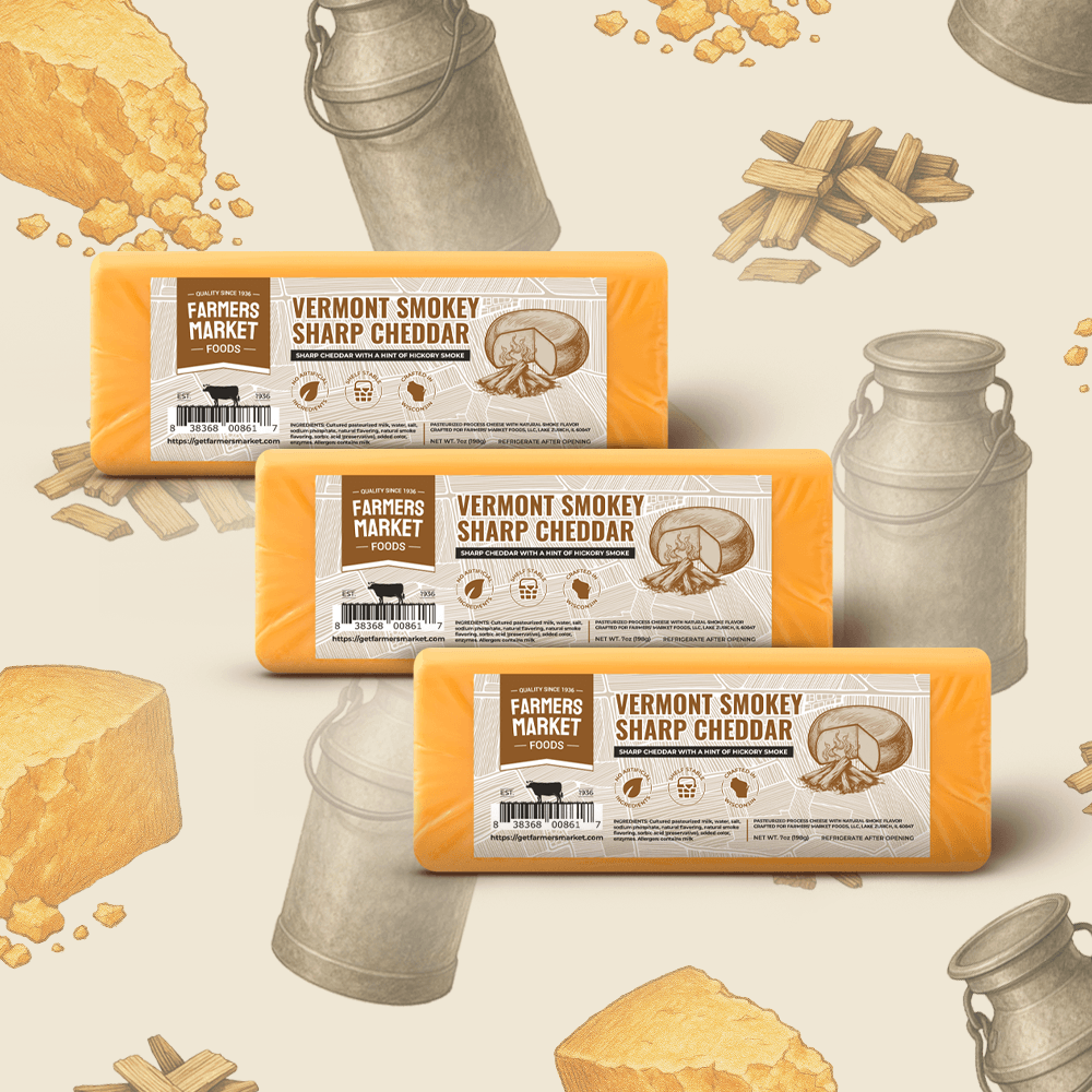 Vermont Smokey Sharp Cheddar 3-Pack