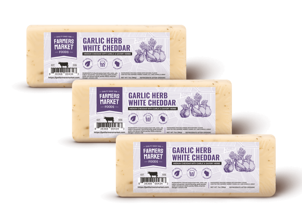 Garlic Herb White Cheddar 3-Pack