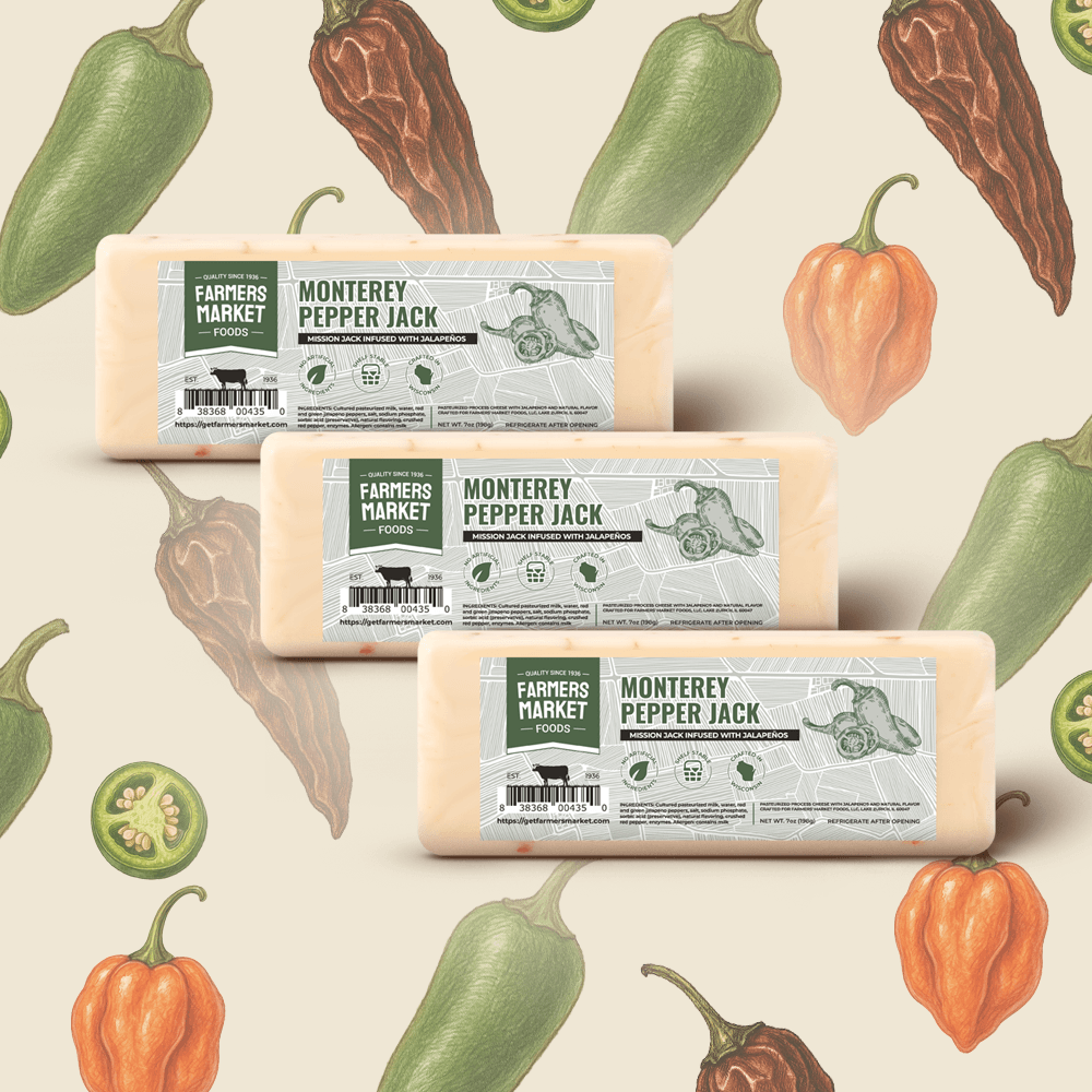 Monterey Pepper Jack Cheese 3-Pack
