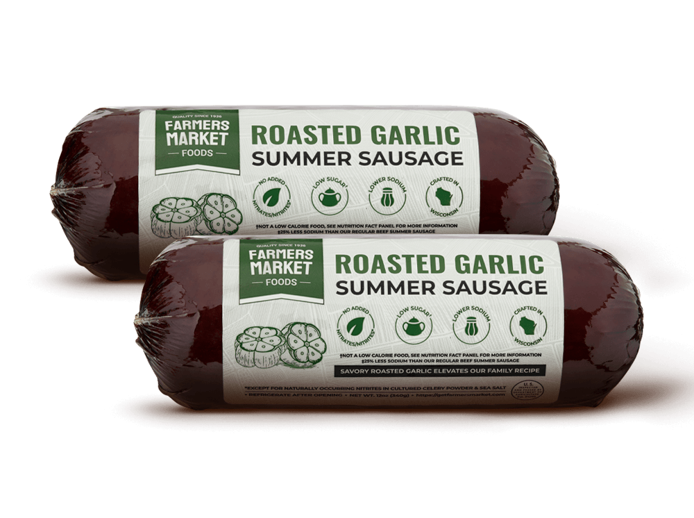 Roasted Garlic Summer Sausage 2-Pack