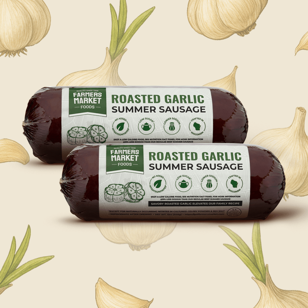 Roasted Garlic Summer Sausage 2-Pack