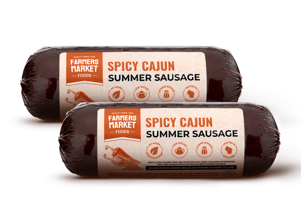 Spicy Cajun Summer Sausage 2-Pack