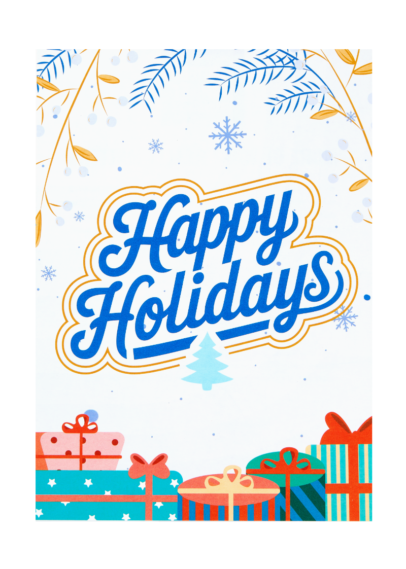"Happy Holidays" Card