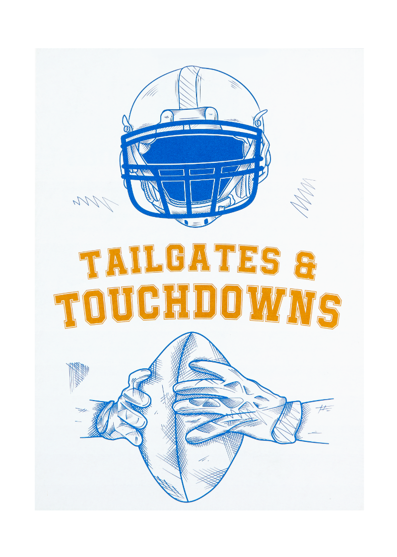 "Tailgates & Touchdowns" Card