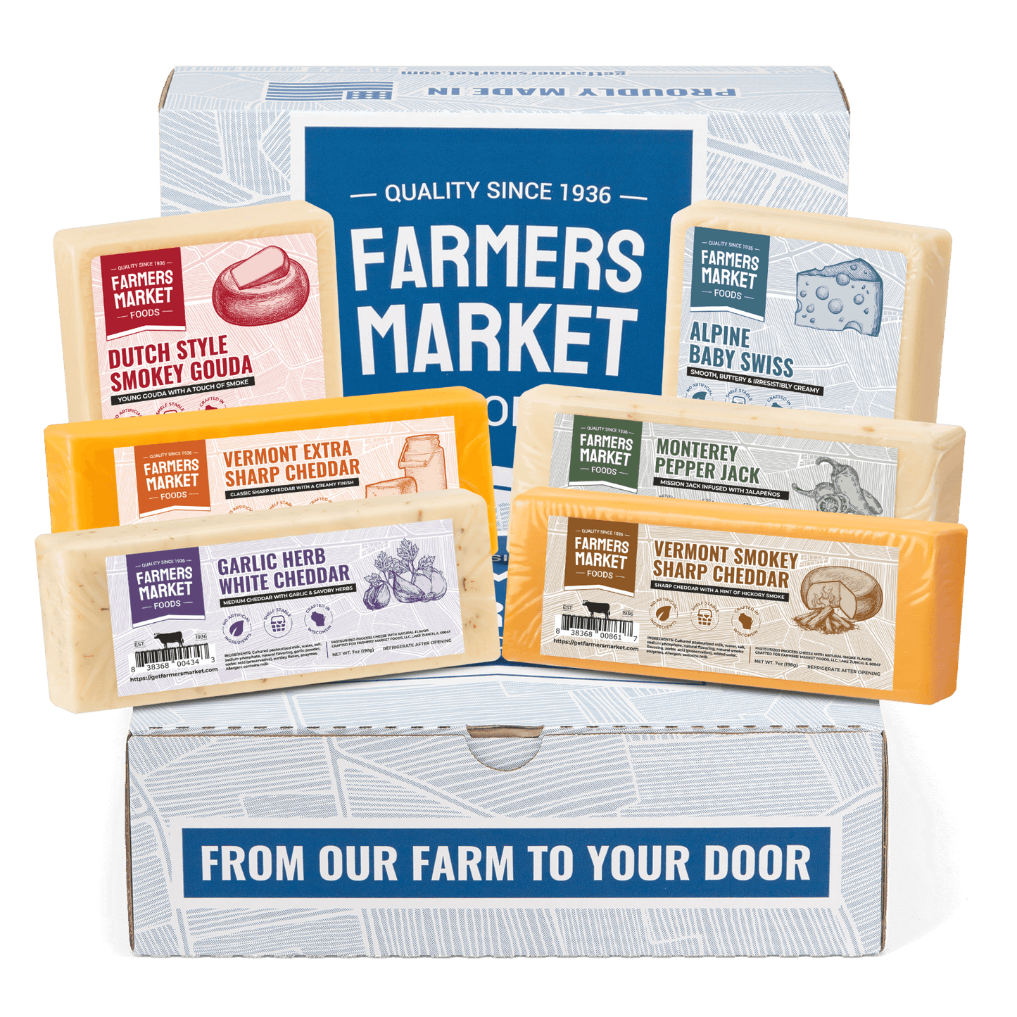 Cheese Block Assortment 6-Pack