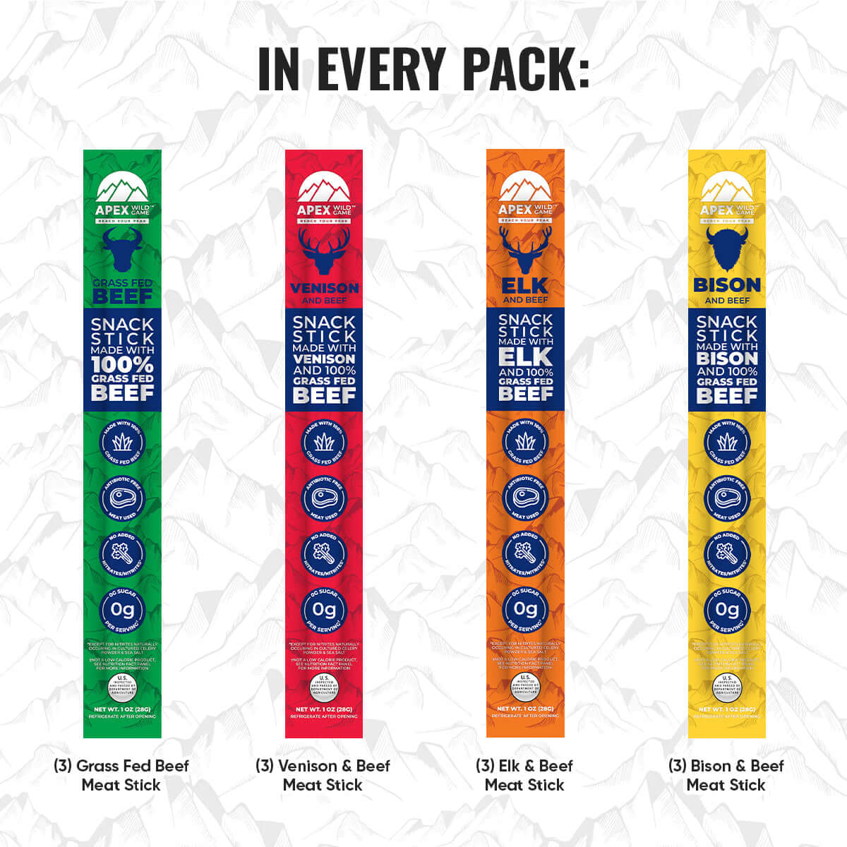 Variety Snack Sticks 12-Pack