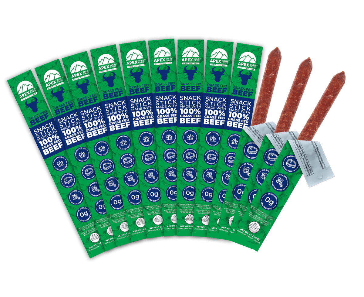 Grass Fed Beef Snack Sticks 12-Pack