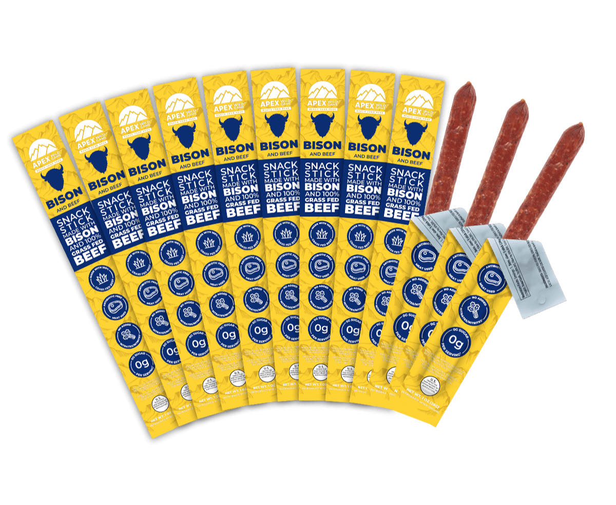 Bison & Beef Snack Sticks 12-Pack