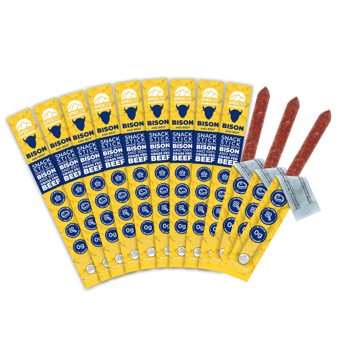 Bison & Beef Snack Sticks 12-Pack