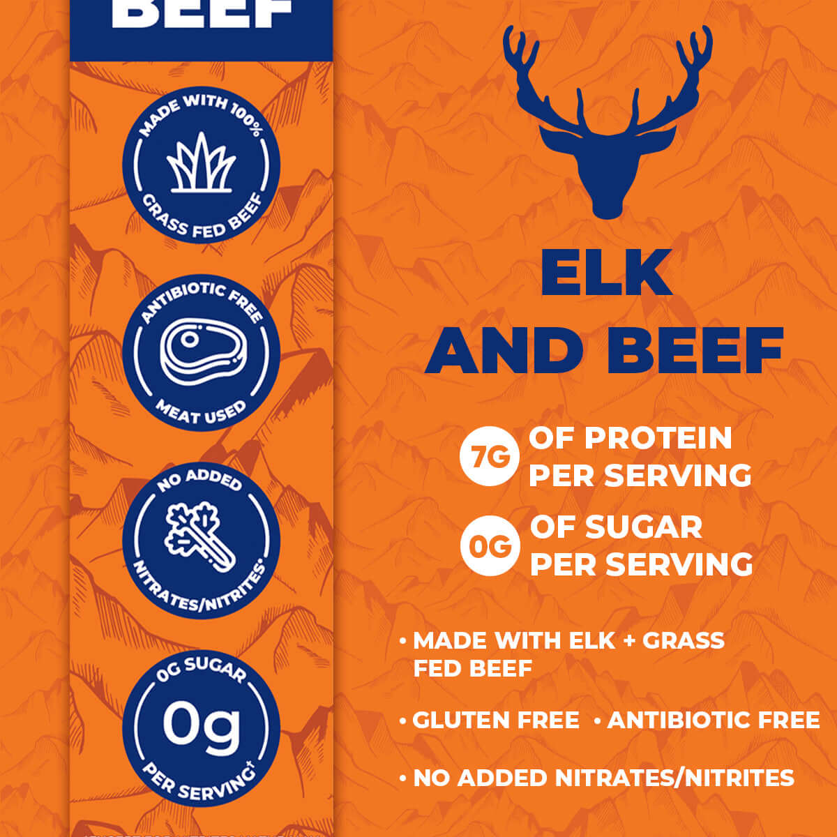 Elk & Beef Snack Sticks 12-Pack