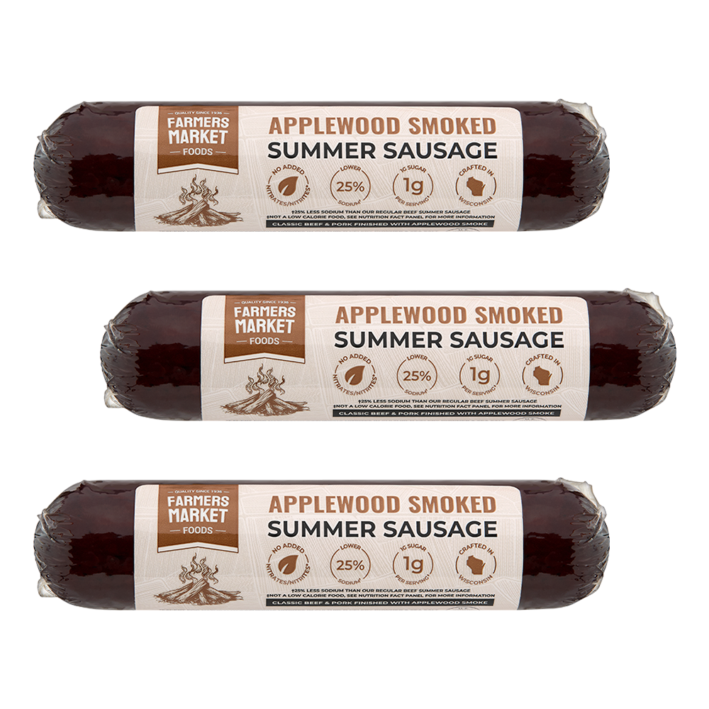 Applewood Smoked Summer Sausage 3-Pack