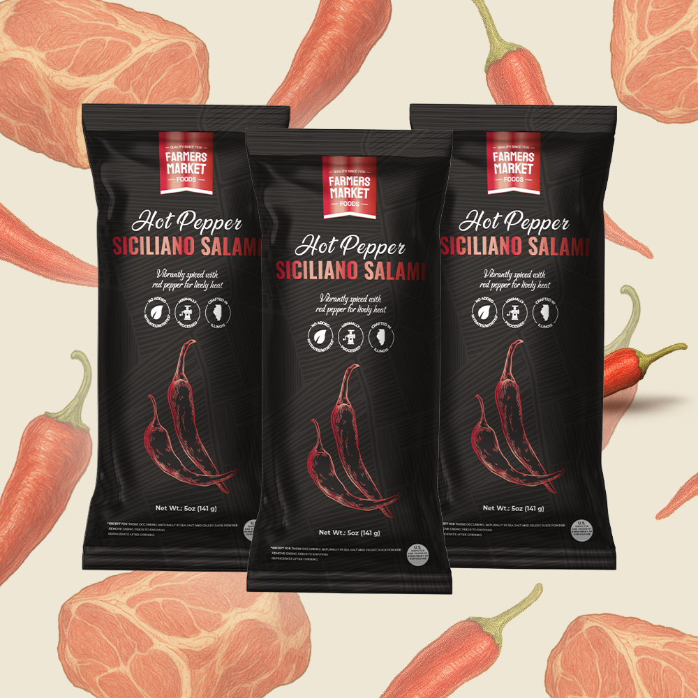 Hot Pepper Siciliano Salami 3-Pack