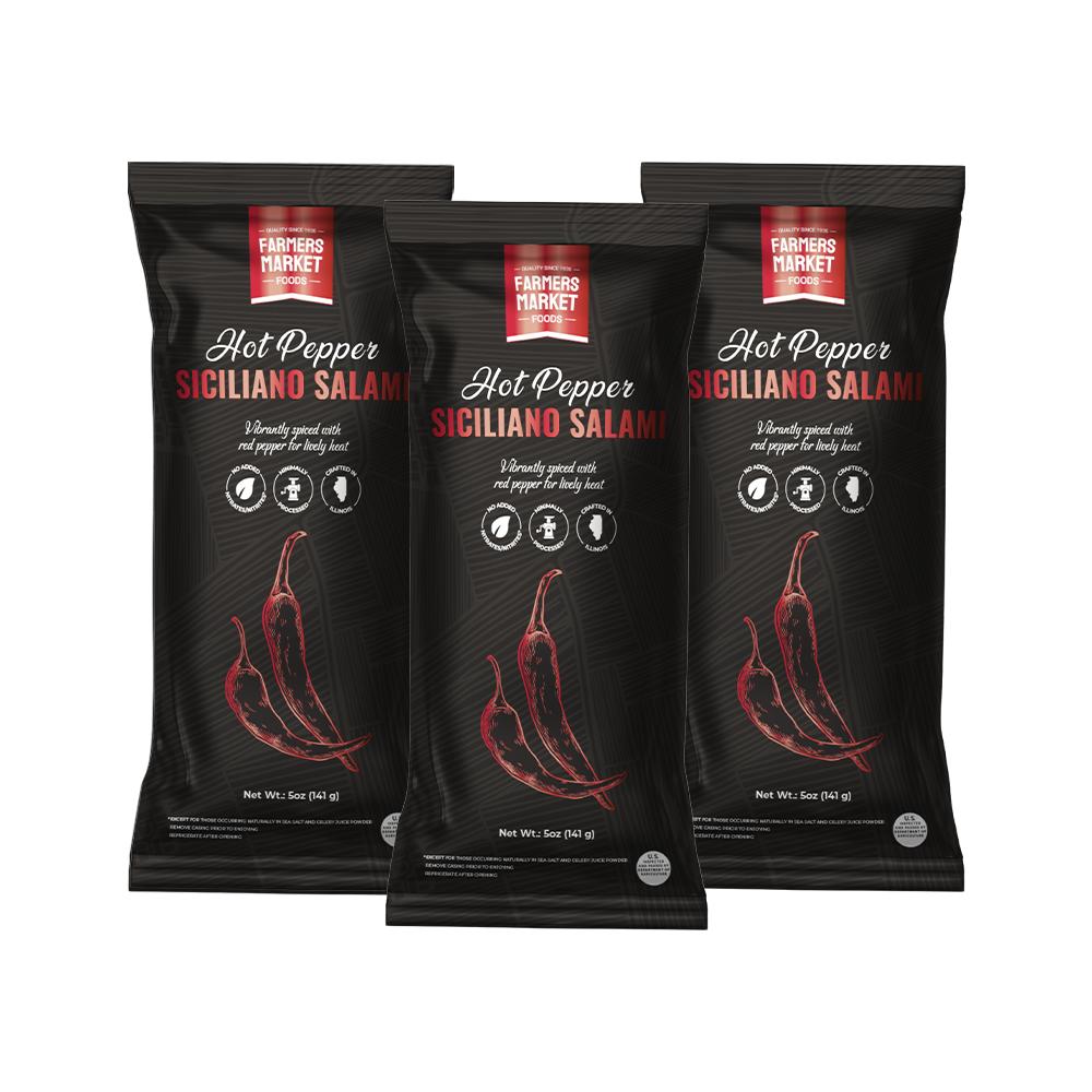Hot Pepper Siciliano Salami 3-Pack