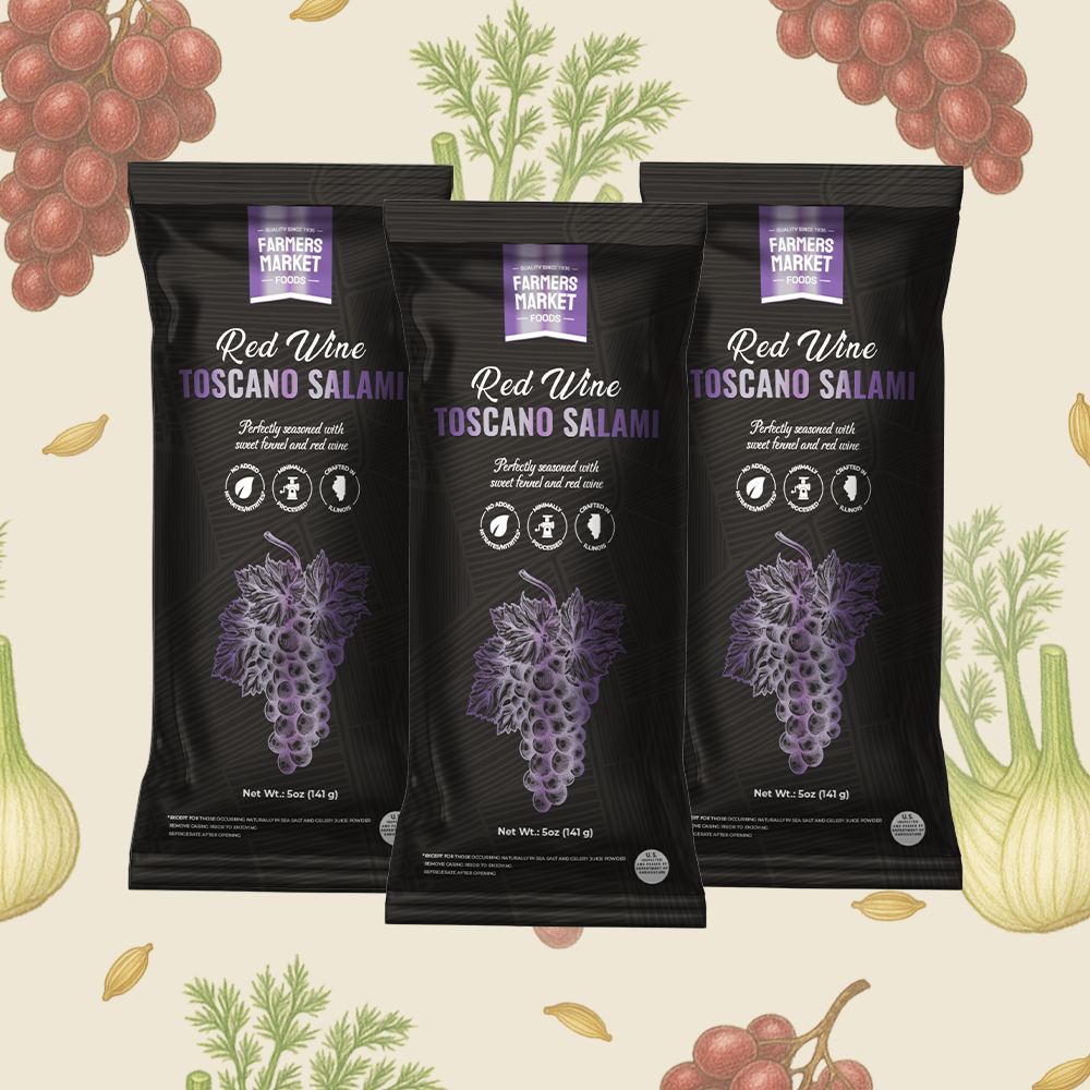 Red Wine Toscano Salami 3-Pack