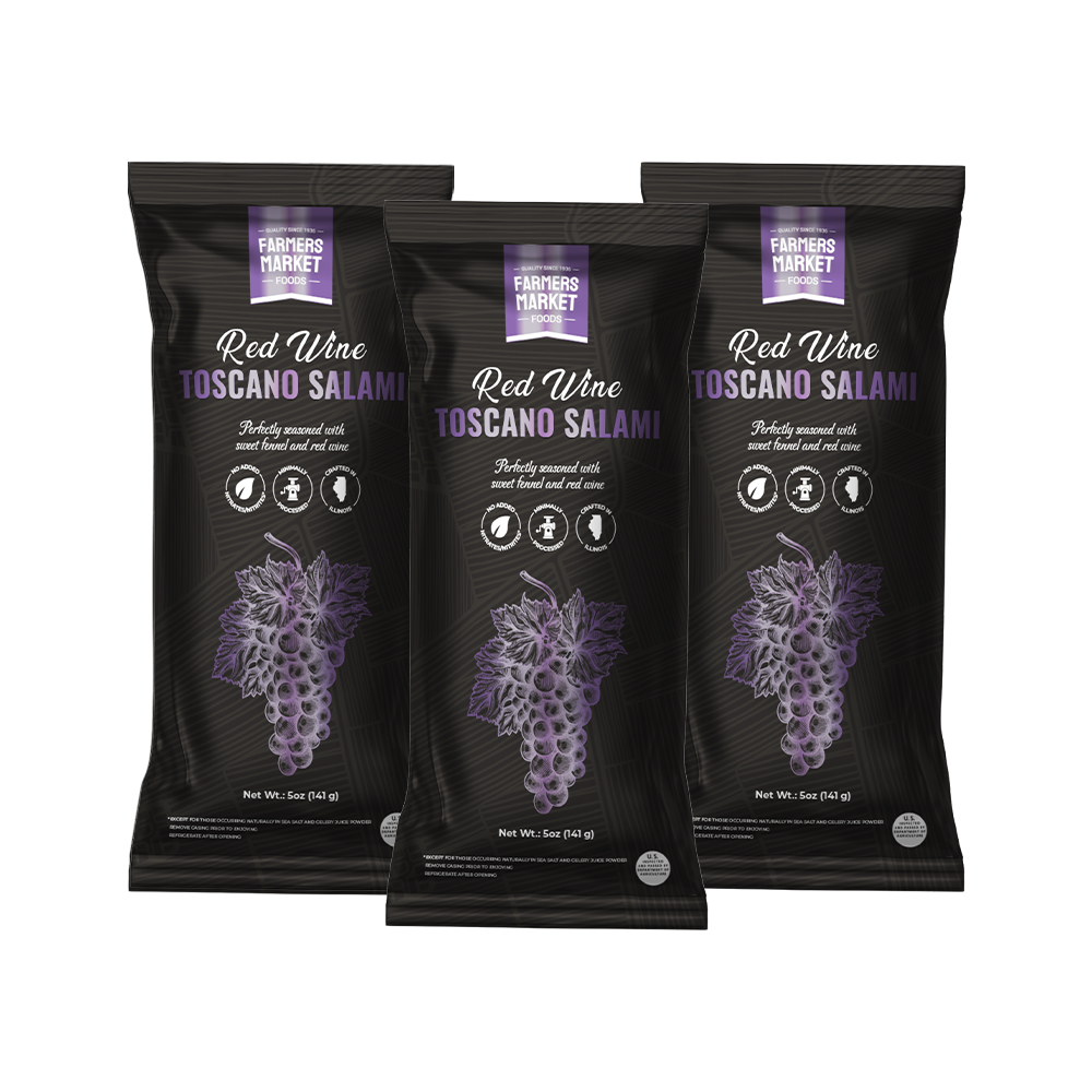 Red Wine Toscano Salami 3-Pack