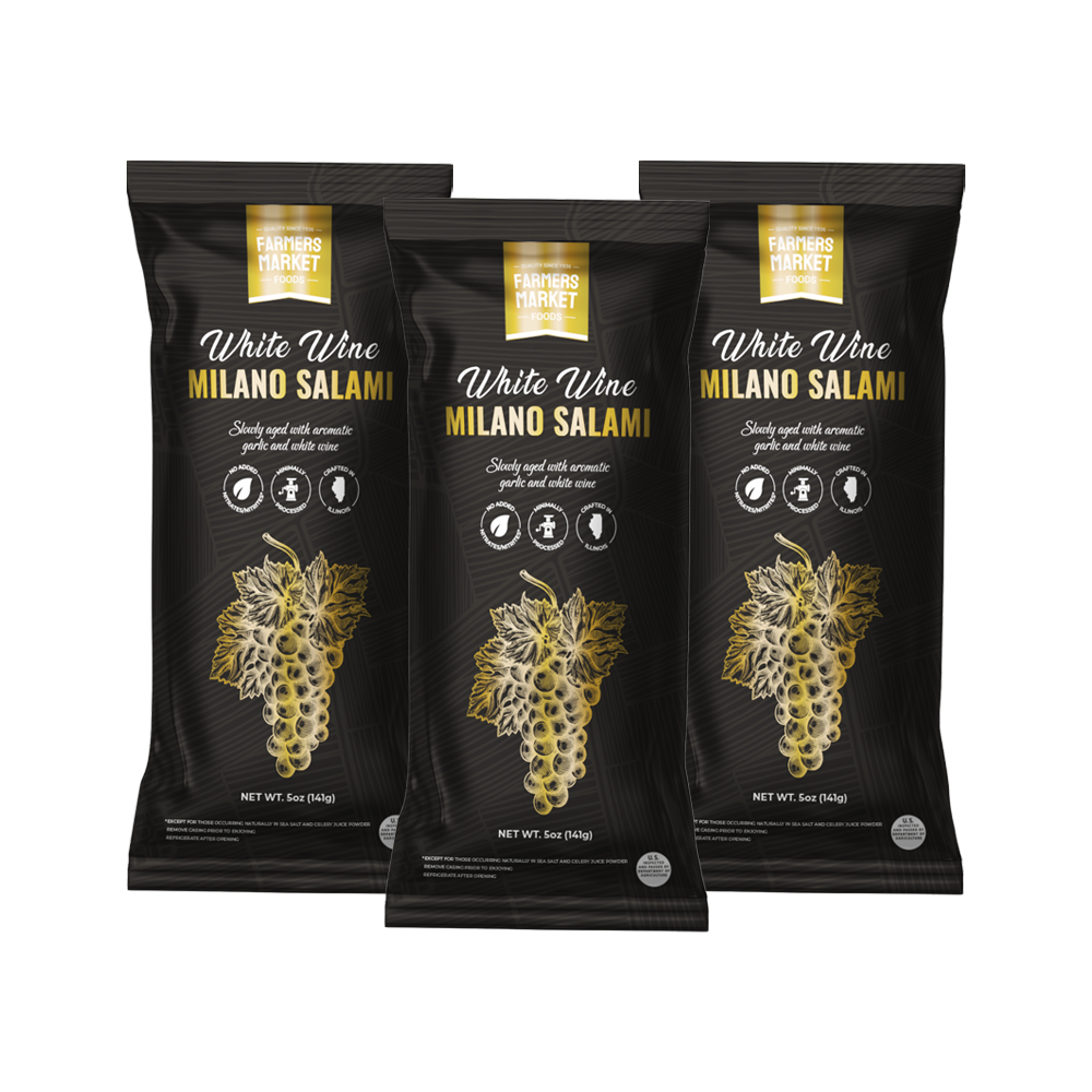 White Wine Milano Salami 3-Pack