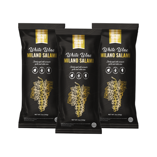 White Wine Milano Salami 3-Pack